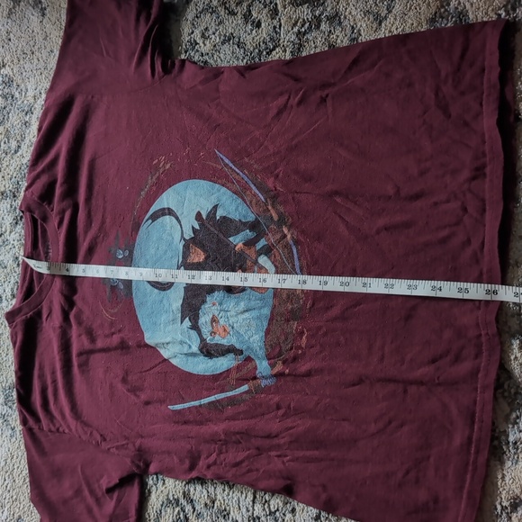 Kubo And Two Strings Unisex Tee T-Shirt men's medium red maroon rare like new - Picture 3 of 5
